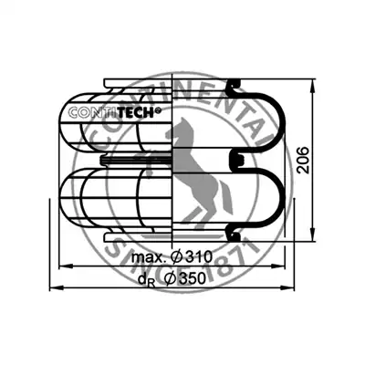 Coussins pneumatique deux plis, CONTI_0