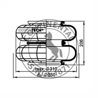 Coussins pneumatique deux plis, CONTI