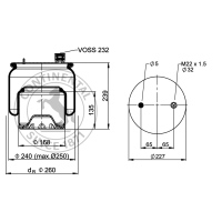 Soufflet à air complet avec piston, CONTI