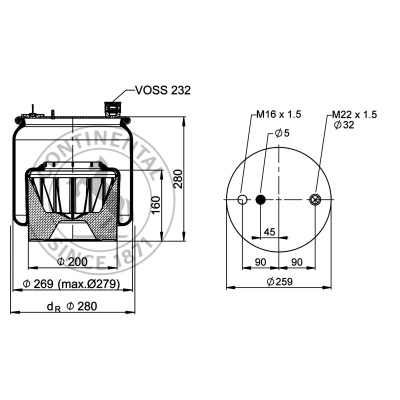 Soufflet à air complet avec piston, CONTI_1