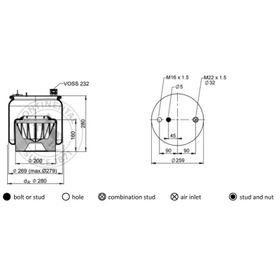 Soufflet à air complet avec piston, CONTI_2