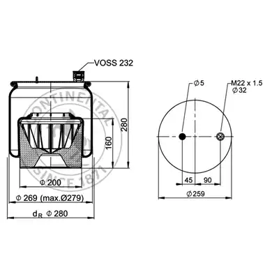 Soufflet à air complet avec piston, CONTI_1