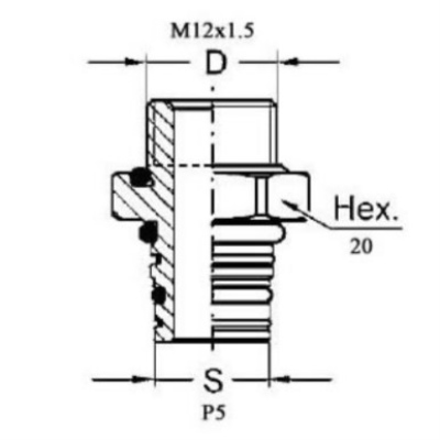 Stutzen M14x1.5mm  P5 RAUFOSS_1