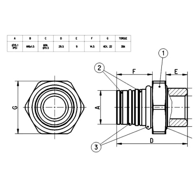 Raccord M16x1.5 P5 RAUFOSS_1