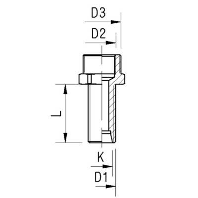 Passe-cloison M16X1,5 Konus 24° Raufoss_2