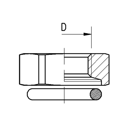 Kontermutter mit O-Ring M12X1,5 Raufoss_2