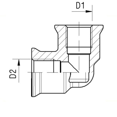 Raccord coudé 90° taraudé Raufoss_2