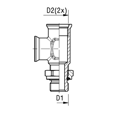 L-Schottstutzen M22x1,5-M16x1,5-M16x1,5 Raufoss_2