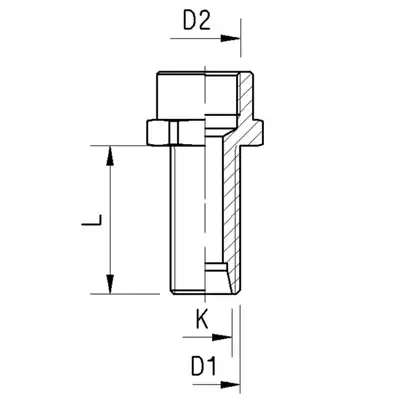 Passe-cloison M16X1,5 Konus 24° Raufoss_2