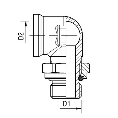 Raccordo a gomito 90° ABC M10X 1,0-M12X1,5 Raufoss_2