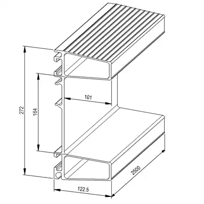 Pare-chocs arrière ALU 2420mm_1