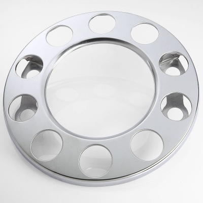 Enjoliveur de roue INOX, 10 trous support Ø32mm_0