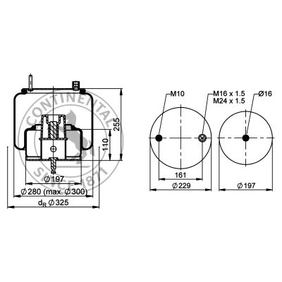 Soufflet à air complet avec piston, CONTI_1