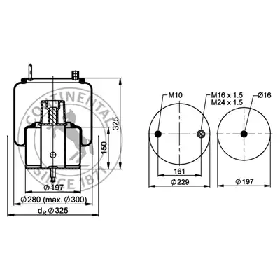 Soufflet à air complet avec piston, CONTI_1