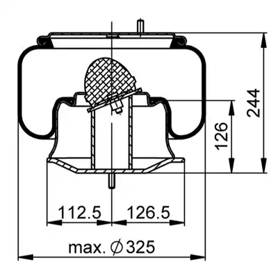 Soufflet à air complet avec piston en acier, CONTI_1