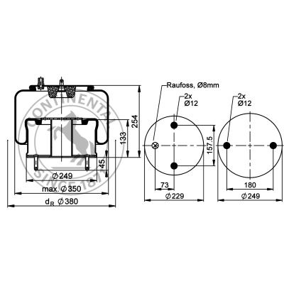 Soufflet à air complet avec piston, CONTI_1