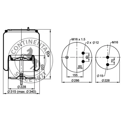 Soufflet à air complet avec piston, CONTI_1