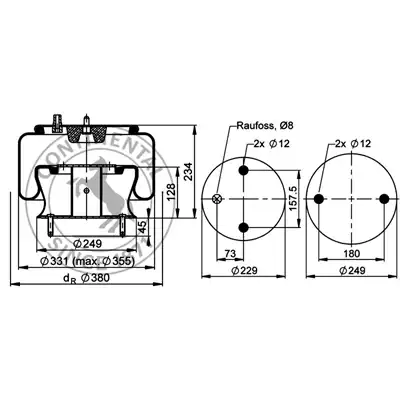 Soufflet à air complet avec piston, CONTI_1