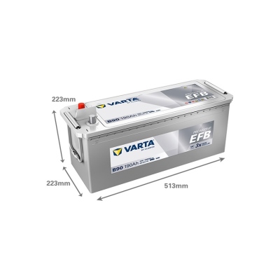 Batterie 12V 190Ah 1050A, VARTA Promotive EFB_1