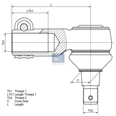 Kugelgelenk mit Innengewinde M30x1,5R_1