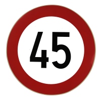 Segnale adesivo 45Km/h