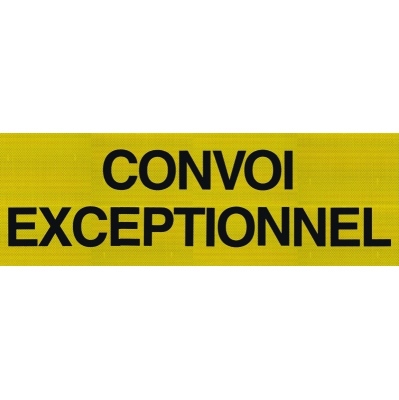 Warntafel "Convoi exceptionel" 1200x400mm_0