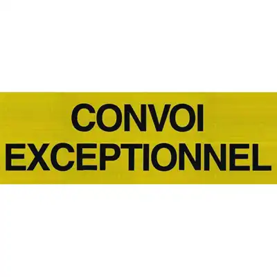Signalisation "Convoi exeptionnel" 1200x400mm_0