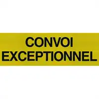 Signalisation "Convoi exeptionnel" 1200x400mm