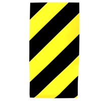 Hebebühneflagge gelb/schwarz links
