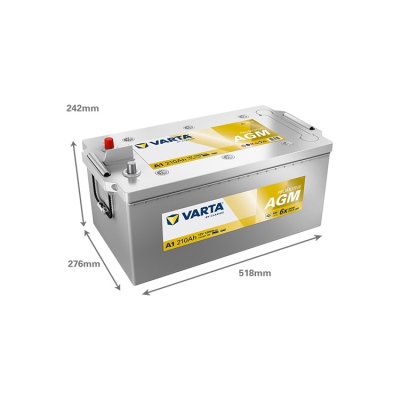 Batterie 12V 210Ah 1200A, VARTA ProMotive AGM_1