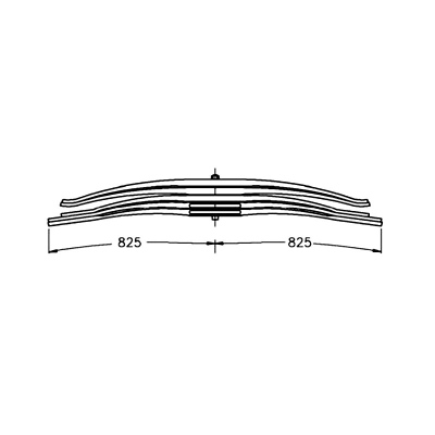 Blattfederpaket, 3/2 Blatt für MAN_1