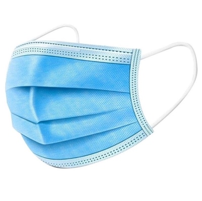 Maschera monouso, 3 strati blu, (confezione 10pz)_1