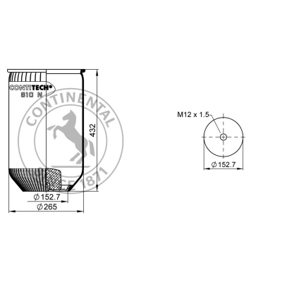 Soufflet à air avec métal, sans piston, CONTI_0