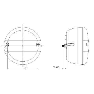 Faro di lavoro  LED 12/24 V D 140mm_1