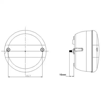 Feu arrière LED Ø140mm_1