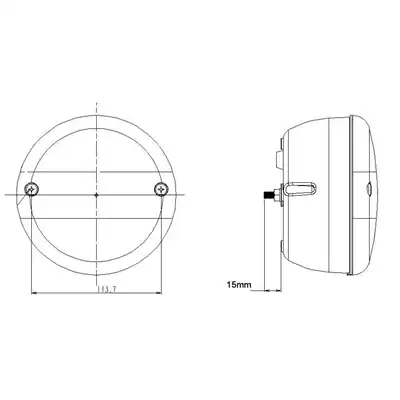 Rückfahrscheinwerfer LED 12/24 V D 140mm_1
