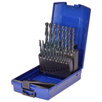 Spiralbohrersatz, HSS-R, 1-10 mm, 19-teilig