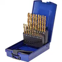 Jeu de foret hélicoïdal, HSS-G TiN, 1-10 mm,