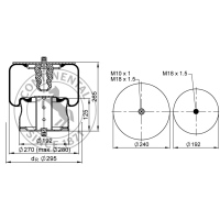 Soufflet à air complet avec piston, CONTI