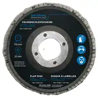 Disque à lamelles, oxyde d'aluminium, 115 mm, 