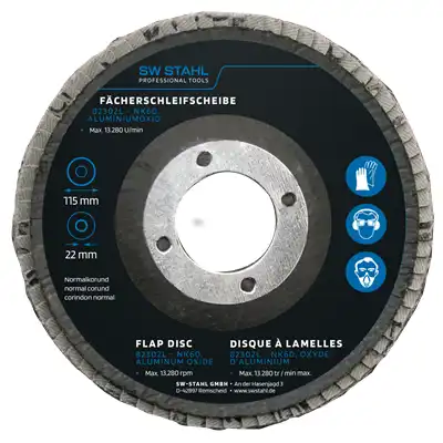 Disque à lamelles, oxyde d'aluminium, 115 mm, _0