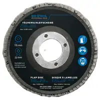 Disque à lamelles, oxyde d'aluminium, 115 mm, 