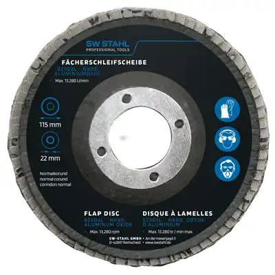 Disque à lamelles, oxyde d'aluminium, 115 mm, _0