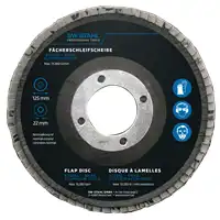 Disque à lamelles, oxyde d'aluminium, 125 mm, 