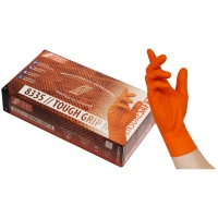 Einweghandschuhe Nitril, orange, 50 Stk. Grösse L
