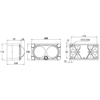 Butoir horizontal avec 2 rouleau_1