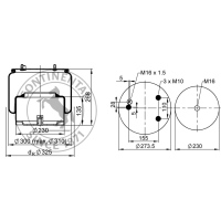 Soufflet à air complet avec piston, CONTI