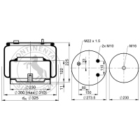 Soufflet à air complet avec piston, CONTI