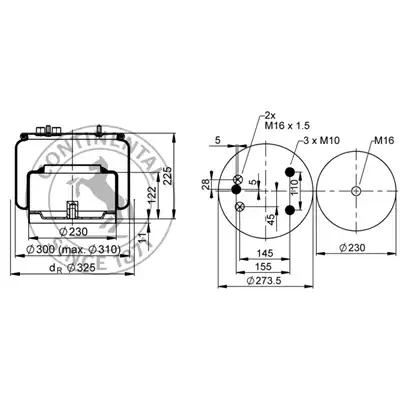 Soufflet à air complet avec piston, CONTI_1