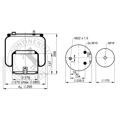 Soufflet à air complet avec piston, CONTI_0